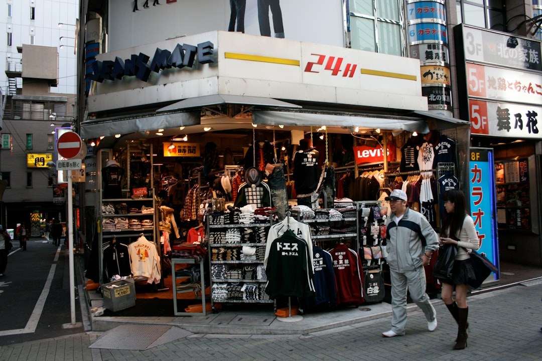 tokyo streetwear shop clothing display