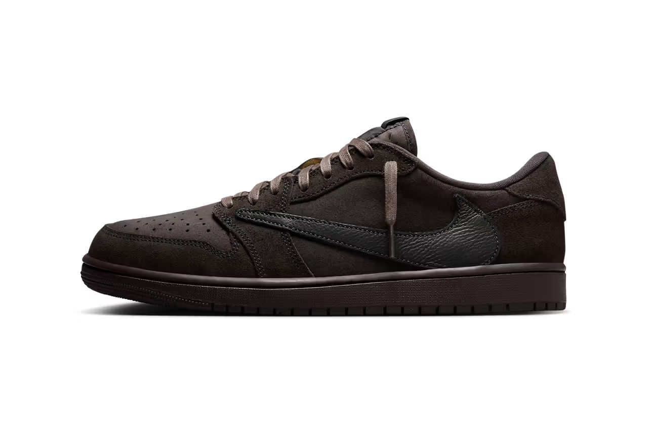 Travis Scott × Air Jordan 1 Low Velvet Brown 商品画像(引用)