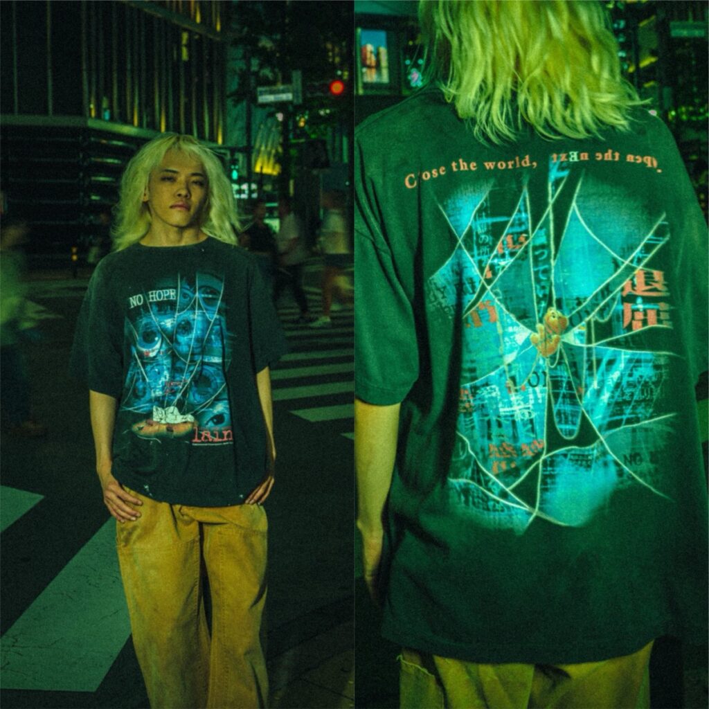 SAINT Mxxxxxx x serial experiments lain x GEEKS RULE 26FW 1st Drop コラボTシャツ 公式画像(UP TO DATE掲載)